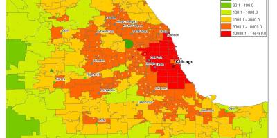 Demografik kat jeyografik nan Chicago