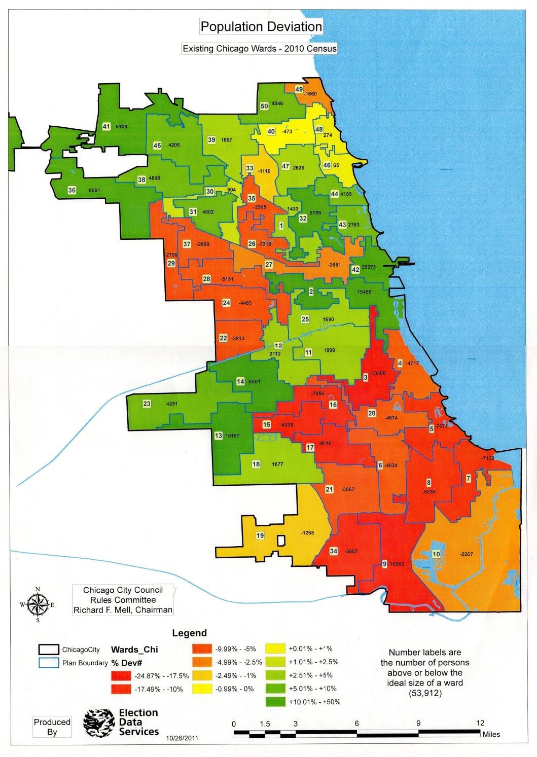 Chicago zòn kat jeyografik