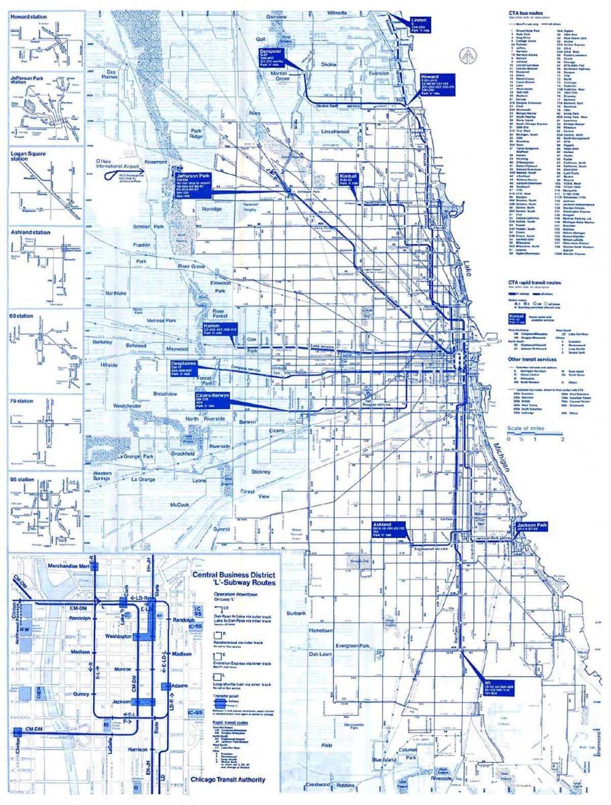 Chicago sistèm otobis kat jeyografik