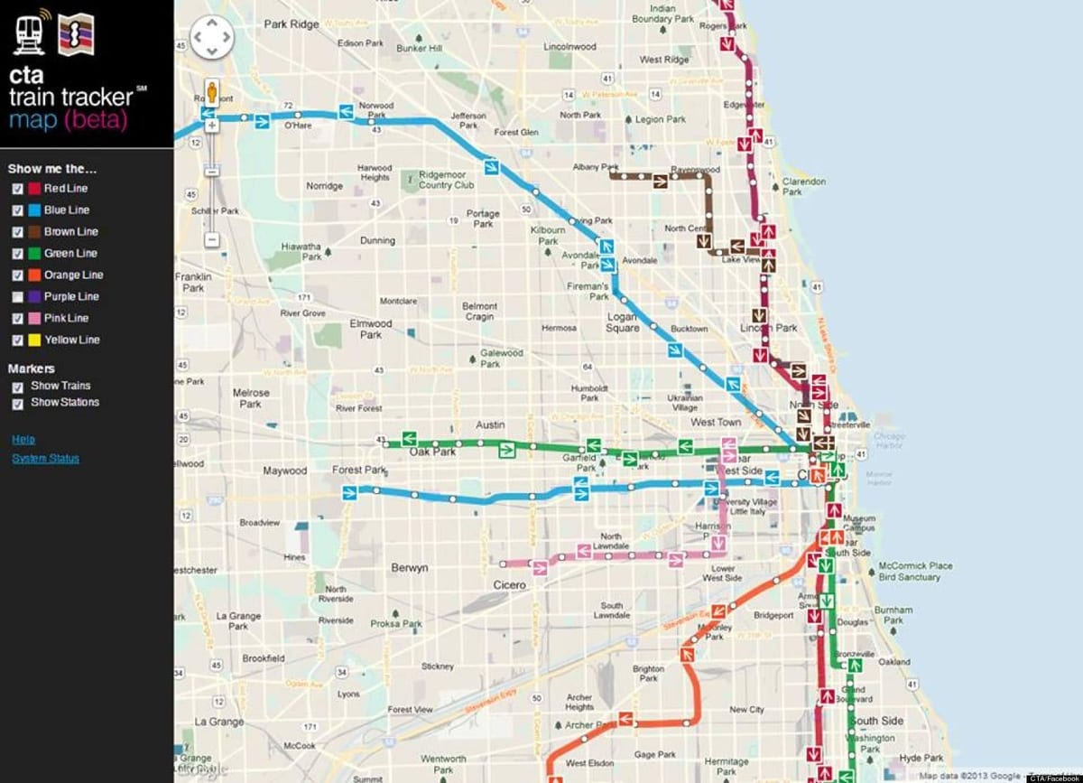 Chicago transpò piblik kat jeyografik