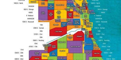 Chicago ak tout savann pou bèt kat jeyografik