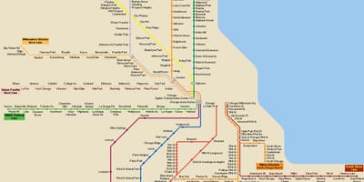 Chicago transpò piblik kat jeyografik