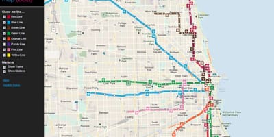Chicago transpò piblik kat jeyografik